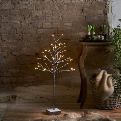 Afbeelding van Lichttak / boom bruin met 36 LED lampjes 90 cm