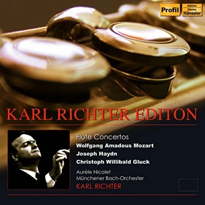 Afbeelding van Aurèle Nicolet, Münchener Bach Orchester, Karl Richter Mozart, Haydn, Gluck: Flute Concertos (2 CD)