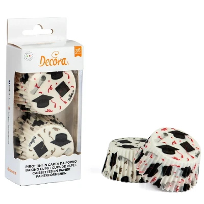 Afbeelding van Cupcake Cups Geslaagd Ø50x32(h)mm 36 stuks