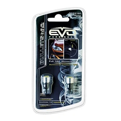 Afbeelding van Evo Formance Autolampen T10 Smd Led 12 Volt 1 Watt Zwart 2 St