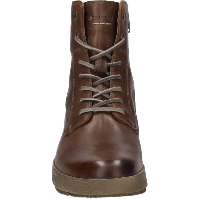 Afbeelding van Josef Seibel ANNA Veterboots, Dames, Maat: 37, Castagne Leer