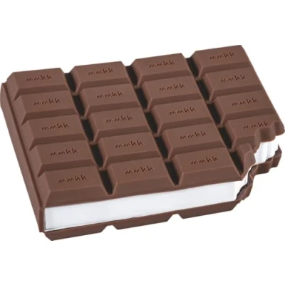 Afbeelding van 1 blok met 100 herplaatsbare notitieboeken &quot;Chocolat&quot;