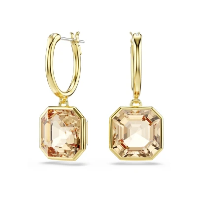 Afbeelding van Swarovski dames Milennia oorringen verguld in de kleur Goud