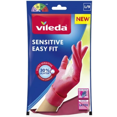 Afbeelding van Vileda Handschoenen Sensitive Easy Fit Large 1 paar