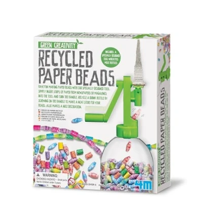 Image de 4M Kidz Labs Kit green creativity Perles en papier recyclé