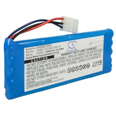 Afbeelding van vhbw Batterij compatibel met Soundcast Outcast ICO420, ICO421 luidspreker, luidspreker (2000 mAh, 24 V, NiMH)