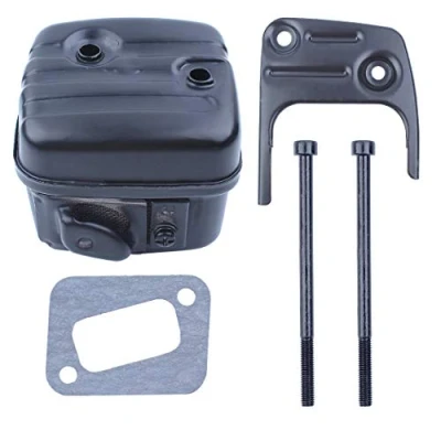 Afbeelding van Haishine Uitlaatdemper met schroefafdichtingsset houder voor Husqvarna 350 353 346XP 345 340 E EPA kettingzaag # 503862803 vervangen onderdeel