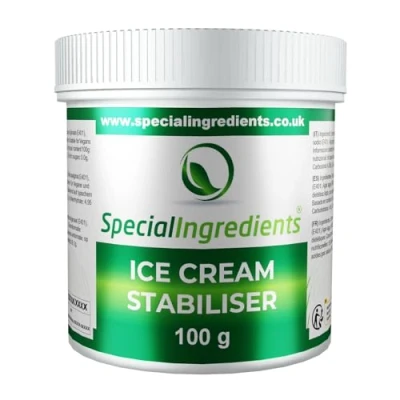 Image de Special Ingredients Stabilisateur de glace alimentaire et agent d&#039;amélioration la texture 100 g (étiquettes instructions en allemand)