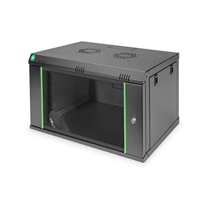 Afbeelding van Digitus DN 19 07 U EC SW 19inch wandkast (b x h d) 600 416 450 mm 7 HE Zwart (RAL 9005)