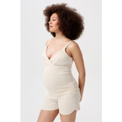 Afbeelding van Pyjamatop met voedingsfunctie Maja Oatmeal XS/S