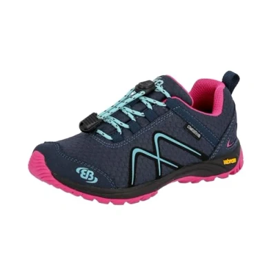 Afbeelding van Brütting Guide, lage wandelschoenen, voor meisjes, Marineblauw Roze Turquoise Marine