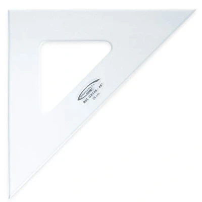 Image de Equerre 45 3 bords droits 26 cm graphoplex