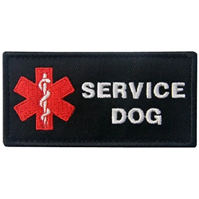 Afbeelding van ACU EMS Medic Service Hond Geborduurde Patch Star of Life voor vest/Harness