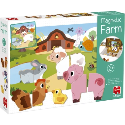 Afbeelding van Jumbo Goula Magnetic Farm Boerderij magneten Speelgoed vanaf 2 jaar