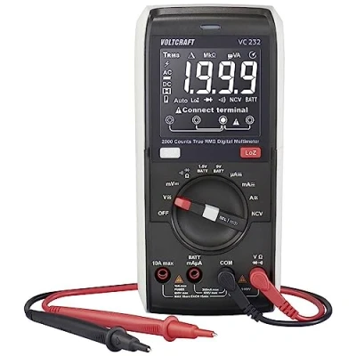 Afbeelding van VOLTCRAFT VC232 Multimeter Kalibratie (ISO) Digitaal CAT III 600 V Weergave (counts): 2000