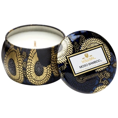 Afbeelding van Voluspa Japonica Collection Moso Bamboo Mini Tin Candle Geurkaars 113 gr