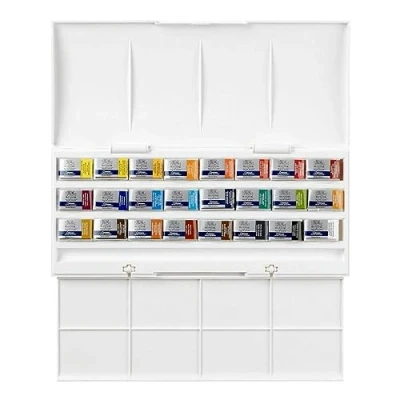 Afbeelding van Winsor &amp; Newton Cotman Aquarelverf Studio Set 24 hele napjes
