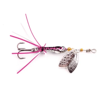 Afbeelding van Larva Mayfly Micro Spinner Rainbow Trout Treble hook