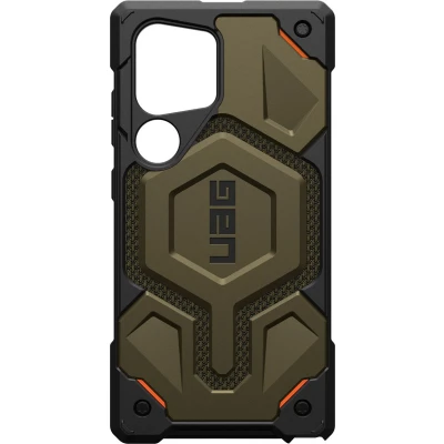 Afbeelding van Urban Armor Gear Monarch Pro Backcover Samsung Galaxy S24 Ultra Kevlar, Groen MagSafe compatible