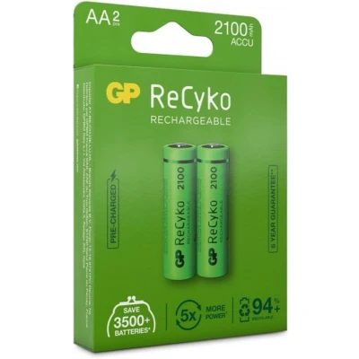Afbeelding van GP Batteries 2100 mAh AA Oplaadbare batterij Nikkel Metaalhydride (NiMH)
