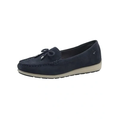 Afbeelding van Tamaris Mocassins, Dames, Maat: 39, Navy suede Leer