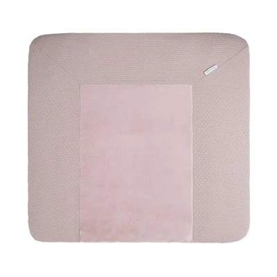 Afbeelding van Baby&#039;s Only Gebreide baby aankleedkussenhoes Waskussenhoes Overtrek verzorgingskussen Sky Oud Roze 75x85 cm