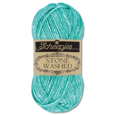 Afbeelding van Frida&#039;s Wollhaus Scheepjes 50 g wol voor breien en haken, zijdeachtig, 36 kleuren (824 turquoise)