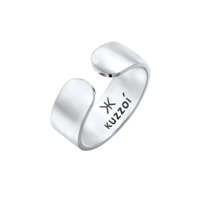 Afbeelding van Kuzzoi Basic Statement Ring, Heren, Maat: 62, Silber