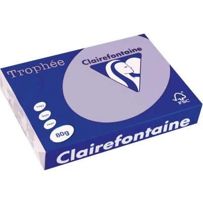 Afbeelding van Clairefontaine Trophée gekleurd papier, A4, 80 g, 500 vel, lila papier