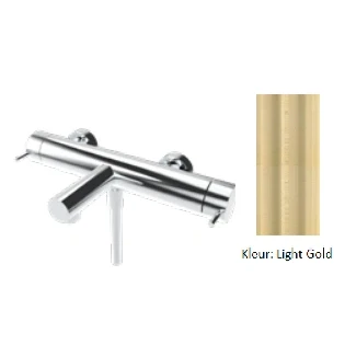 Afbeelding van Waterevolution Flow twee weg douchemengkraan met handdouche PVD Light Gold T130NWGE