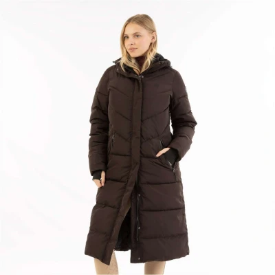 Afbeelding van ANKY Lange Jas AW25 Puffer Chocolate Torte L Agradi.be