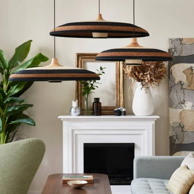 Afbeelding van Forestier Grass hanglamp Ø60 medium bruin