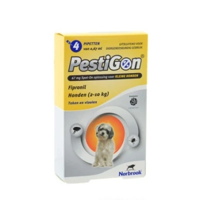 Afbeelding van Pestigon hond 2 10kg 4 pipetten