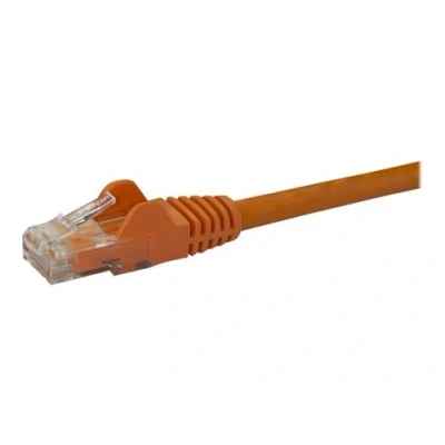Image de StarTech.com Câble réseau Cat6 Gigabit UTP sans crochet cordon Ethernet RJ45 anti accroc patch Mâle / de raccordement 2 m orange