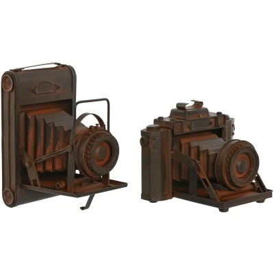 Afbeelding van Decoratieve figuren Home ESPRIT Brons Fotocamera Vintage 18 x 13,5 14 cm (2 Stuks)