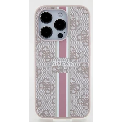 Afbeelding van Guess iPhone 15 Pro Printed Stripes Roze