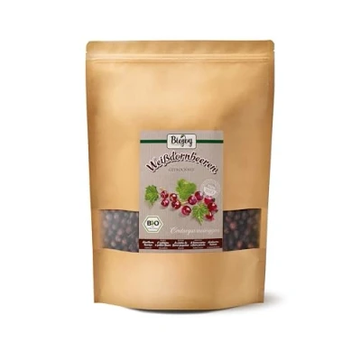 Afbeelding van Biojoy BIO kleinbloemige meidoornbessen (1 kg), heel, meidoornthee (Crataegus monogyna)