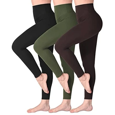 Afbeelding van SINOPHANT Leggings met hoge taille voor dames, zacht en ondoorzichtig, buikcontrole, grote maat training, sportschool, yoga