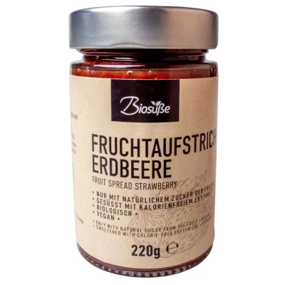Afbeelding van Biosüße Bio Fruitspread Aardbei (220 gr)