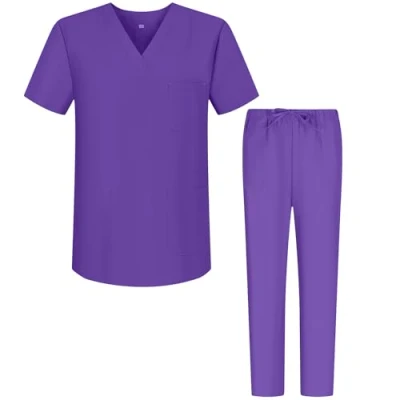 Afbeelding van Misemiya Scrub Bz 6801 6802 Uniseks werkset, uniseks, 1 stuk, Lila.