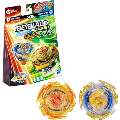 Afbeelding van 2 x Beyblade Burst Quad Drive tol Decay Perseus P7 VS Destruction Belfyre B7 [Hasbro] F4489