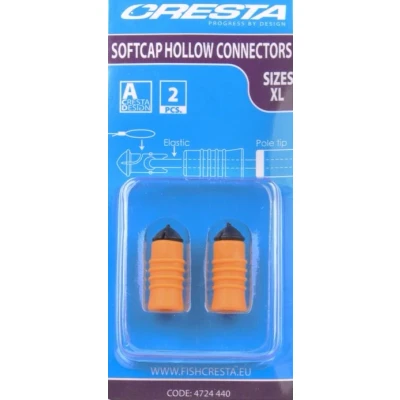 Afbeelding van Cresta Soft Cap Hollow Connector Maat : Xlarge Orange (2.4 4.0mm