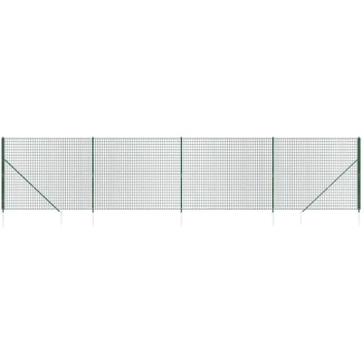Afbeelding van Draadgaashek met grondankers 1,6x10 m groen