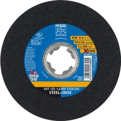 Afbeelding van PFERD PSF STEELOX 61721124 Doorslijpschijf recht 125 mm 25 stuk(s) RVS, Staal