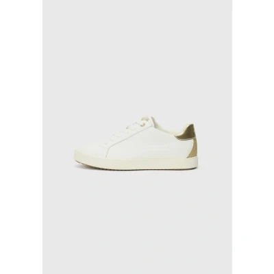 Afbeelding van Geox Blomiee Sneakers laag white/goldcoloured, Dames, Maat: 37, White/gold coloured Kunststof/textiel/leer