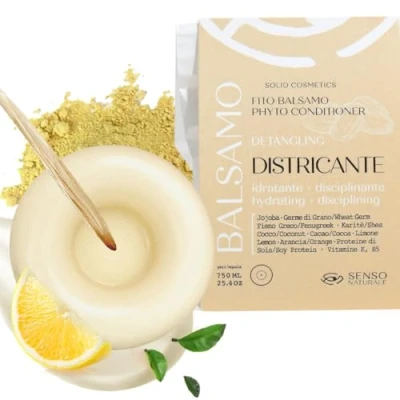 Afbeelding van Senso Naturale 100% natuurlijke ontwarrende balsem, ontwart en verlichting, herstelt dubbele punten vergemakkelijkt het vouwen voor alle haartypes, milieuvriendelijk, veganistisch plasticvrij,
