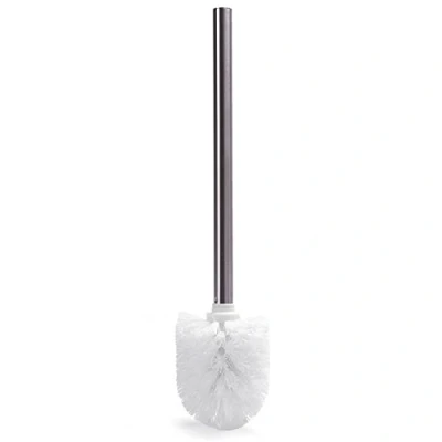 Afbeelding van MSV WC/Toiletborstel los model witte kunststof borstel RVS steel D8 x 32 cm