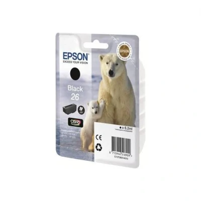 Image de Epson Cartouche D&#039;Encre T2601 Noir Ours Polaire (C13T26014012)