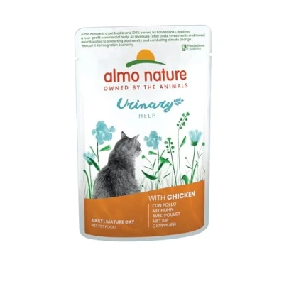 Afbeelding van 12x70g Urinary Help Kip Almo Nature Holistic Kattenvoer