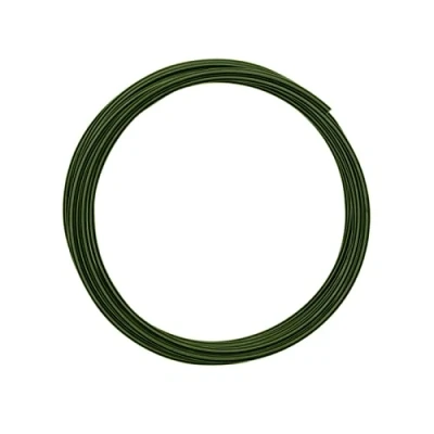 Afbeelding van Vaessen Creative aluminiumdraad, donkergroen, 3 mm x m, knutseldraad, decoratiedraad, sierdraad en bloemdraad